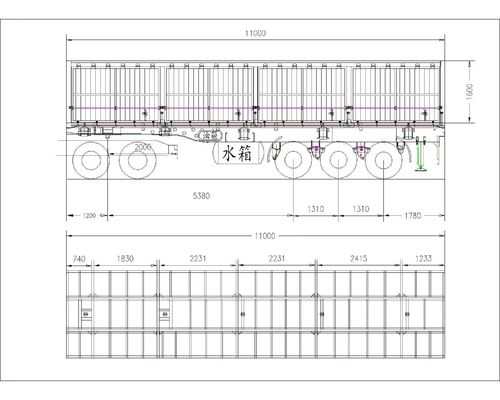 30-100 tonnellate Container a carico massimo Semiconduttore per il trasporto di merci pesanti