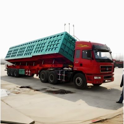 13000*2550*2900mm Side Lifter Side Hydraulic Cylinder Dump Trailer su richiesta del cliente