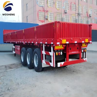 3 assi 40 tonnellate Tipo di recinzione Cargo Piatto Camion Camion rimorchio Semi-remorco a parete laterale