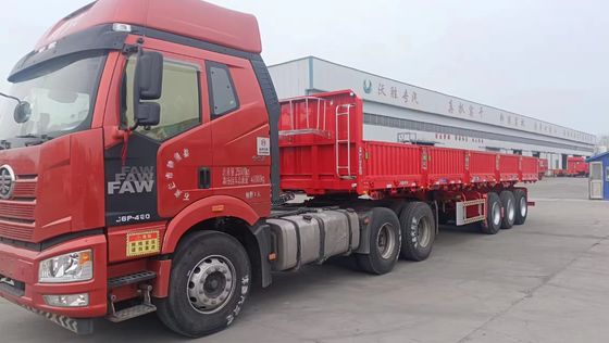 13/16 tonnellate autocarri a semi-inclinazione laterale per carico sfuso materiale in acciaio da parte di professionisti