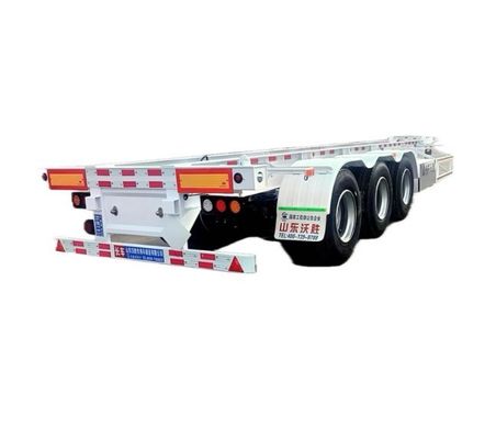 Wosheng 3 Asse 20FT 40FT Container Skeleton Semi-Trailer per il trasporto di container