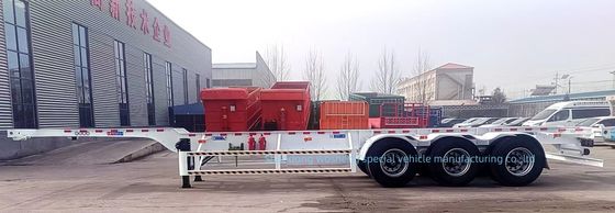 Wosheng 3 Asse 20FT 40FT Container Skeleton Semi-Trailer per il trasporto di container