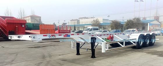 Wosheng 3 Asse 20FT 40FT Container Skeleton Semi-Trailer per il trasporto di container
