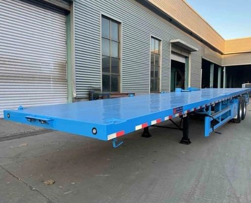 50 tonnellate di capacità di carico semirimorchio ideale per il trasporto di container e merci a piattapiatta