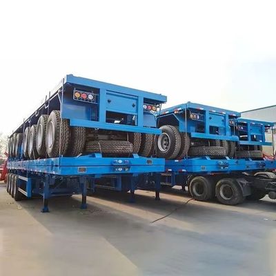 50 tonnellate di capacità di carico semirimorchio ideale per il trasporto di container e merci a piattapiatta