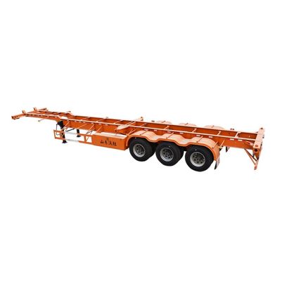 3 assi Container Chassis Skeleton Trailer per il trasporto di container colore personalizzato