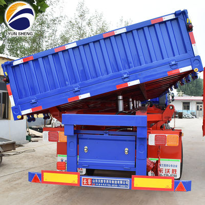 40tons Dump Semi-Retrailer Tipper Tipping Side Truck Trailer con 2&quot;/3.5&quot; King Pin