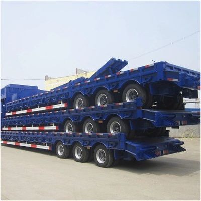 13000x3000x3300mm Ottima fabbricazione Wosheng 3 assi Lowbed Lowboy Truck Semi-trailer