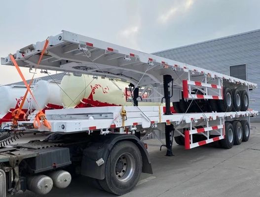 Flessibile semirimorchio a tre assi da 13*3 tonnellate con 12 serrature a torsione per il trasporto dei container