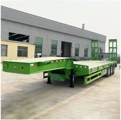 Semirimorchio 3 assi 80 tonnellate escavatore trasporto collo d'oca camion rimorchio basso