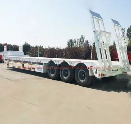 12 ruote contenitore a letto basso telaio caricatore semirimorchio con Q345B / T700 Acciaio trave principale