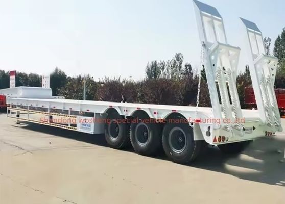 12 ruote contenitore a letto basso telaio caricatore semirimorchio con Q345B / T700 Acciaio trave principale