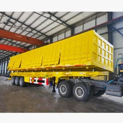 Camion semirimorchio con rimorchio a gomma laterale da 40 piedi