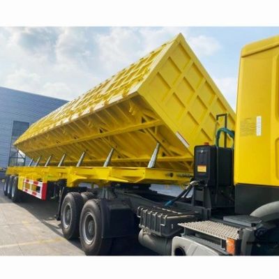 Camion semirimorchio con rimorchio a gomma laterale da 40 piedi