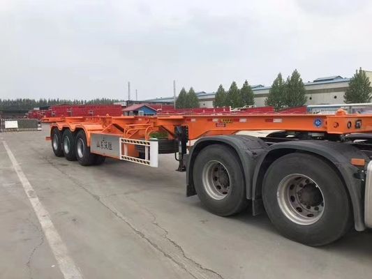 3 assi 20-45 piedi Container Chassis Skeleton Semi-remorco con 12.38x2.48x1.55m Dimensione