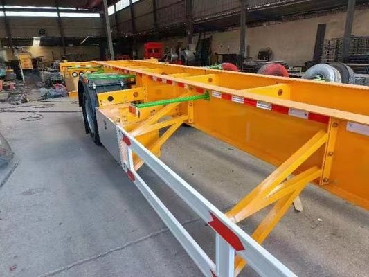 3 assi 20-45 piedi Container Chassis Skeleton Semi-remorco con 12.38x2.48x1.55m Dimensione