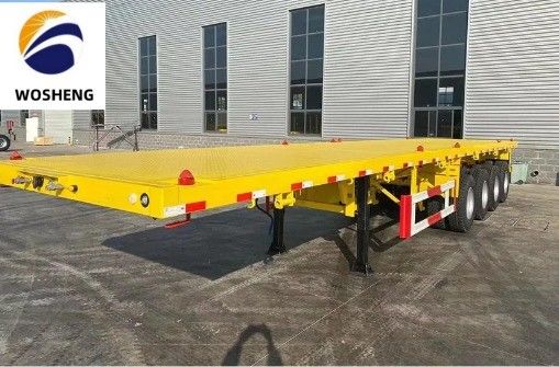 12.00R22.5 Pneumatici personalizzati 2 3 4 Axlesd Spedizione 40ft Container Flatbed Truck Trailer