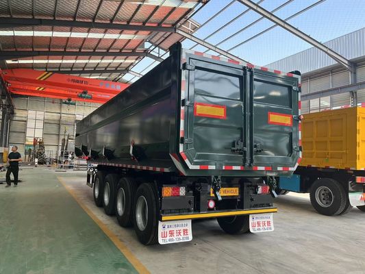 U-type End tipper Semi-truck end tipping truck Relè con sistema di frenatura a doppia linea