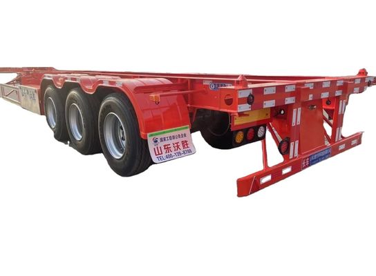 King Pin 2.00/3.5 Inch Bolt In 40ft Container Steel Skeleton Semi Trailer per camion