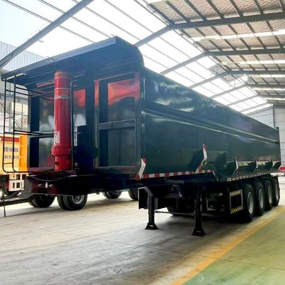 Alta resistenza 4 assi 30-100 tonnellate U Forma posteriore camion di scarico semirimorchi asse 2 * 13T FUWA