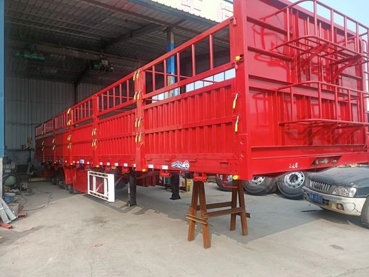 Q345B traccia principale 3/4 asse 7,5 tonnellate 12,4m recinzione laterale semirrilegato per la personalizzazione dei camion