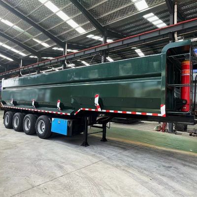 Alta resistenza 4 assi 30-100 tonnellate U Forma posteriore camion di scarico semirimorchi asse 2 * 13T FUWA