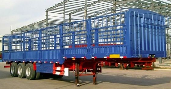 Q345B traccia principale 3/4 asse 7,5 tonnellate 12,4m recinzione laterale semirrilegato per la personalizzazione dei camion
