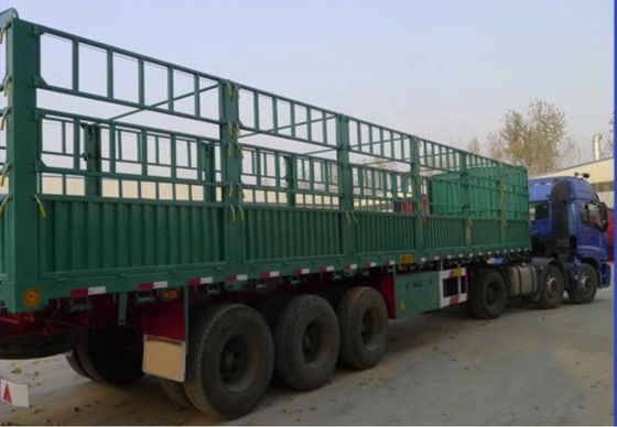 Q345B traccia principale 3/4 asse 7,5 tonnellate 12,4m recinzione laterale semirrilegato per la personalizzazione dei camion