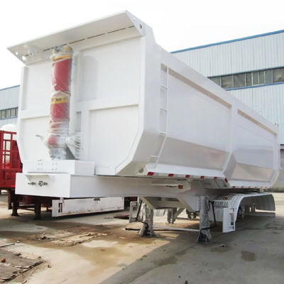 30cbm 50 Cbm U Tipo 3 Asse 4 Assi posteriore Semi-remolco per camion