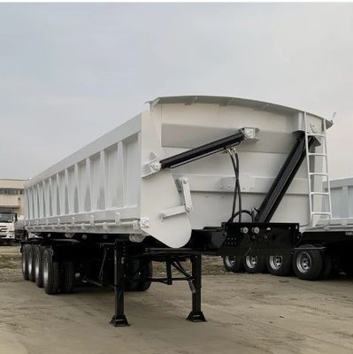 30cbm 50 Cbm U Tipo 3 Asse 4 Assi posteriore Semi-remolco per camion