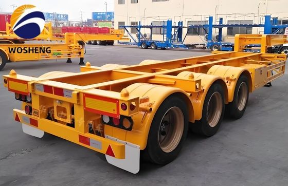 3 o 4 assi 20-45 piedi Container Truck Trailer Chassis Steel Skeleton Semi-trailer