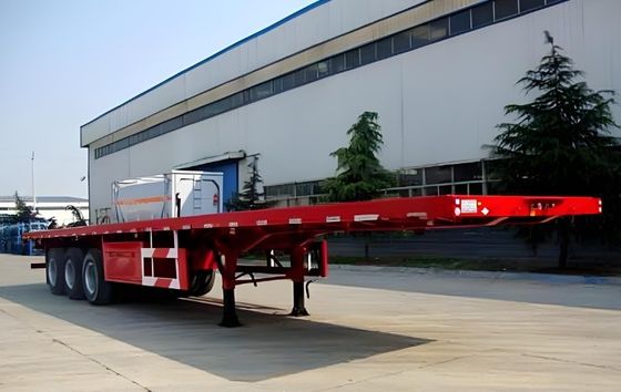 Colore personalizzato 50 tonnellate carico utile 20/40ft Container Trainer Truck Flatbed Semi Trailer