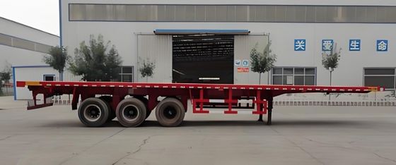 Colore personalizzato 50 tonnellate carico utile 20/40ft Container Trainer Truck Flatbed Semi Trailer
