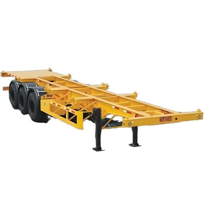 Terrazzo di atterraggio 28 tonnellate/pc 3 asse 40 piedi 20 piedi contenitore telaio scheletro semirimorchio per camion