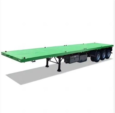 50T carico utile 3 assi letto piatto semirimorchio per camion Pittura personalizzabile da rimorchio