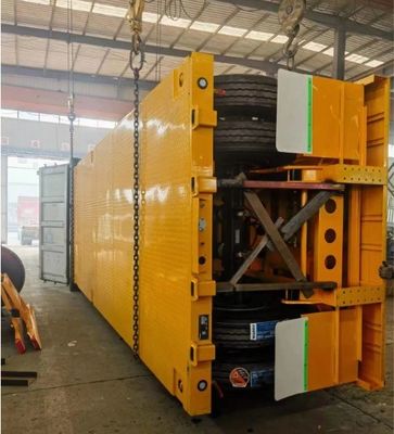 Trailers per contenitori a tre assi a 12 ruote con carico massimo di 30000 kg