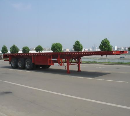 Buoni 3 assi 30-120tons Container Flat bed Truck Trailer per il trasporto di container