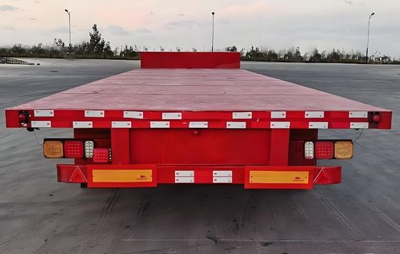 Buoni 3 assi 30-120tons Container Flat bed Truck Trailer per il trasporto di container