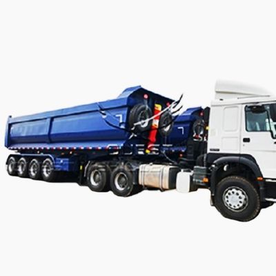 9300*2500*3450mm idraulico con rimorchio a ribaltamento posteriore con carrello di atterraggio da 28 t