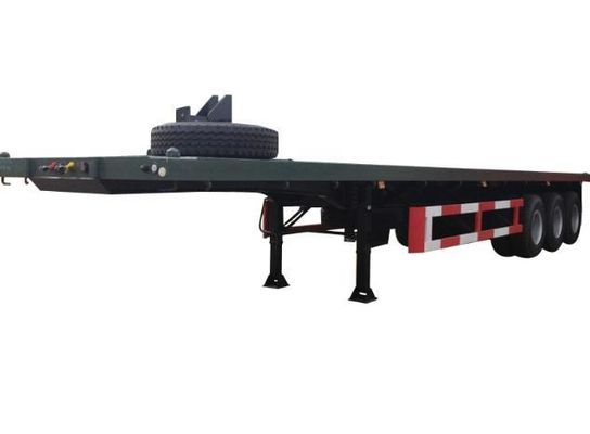 Trailers multifunzione a tre assi a piatta tela con pneumatici 12.00R22.5 in 12500x2500x1600-3100mm