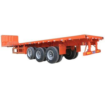 13 tonnellate*3 assi sospensione meccanica rimorchio per container su misura semirimorchio a letto piatto basso