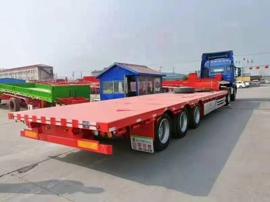 Semi-remorchi a tre assi piatti per il trasporto di container da 20 piedi a 40 piedi e carichi pesanti