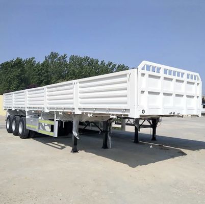 60 tonnellate Parete laterale chiusa Cintura camion semirimorchio caduta carico laterale e scarico merci