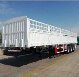 60 tonnellate Parete laterale chiusa Cintura camion semirimorchio caduta carico laterale e scarico merci