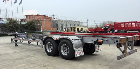 Contenitore a sospensione meccanica Semi-remorchio scheletrico per carichi ad alta capacità di carico utile
