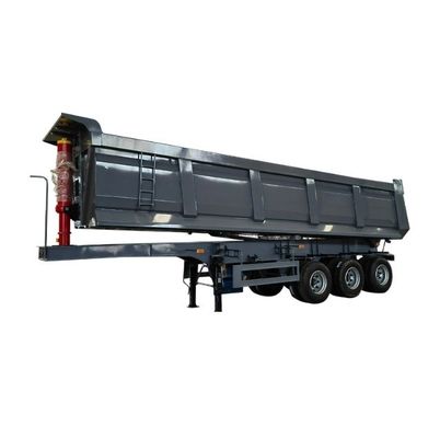 60 tonnellate rimorchio posteriore di scarico rimorchio per camion durevole e sicuro con sospensione meccanica