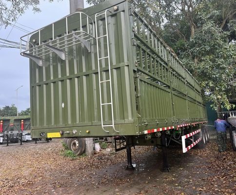 3 o 4 assi 60 tonnellate Parete laterale e recinzione Fence Stake Semi-remorco per rimorchio camion