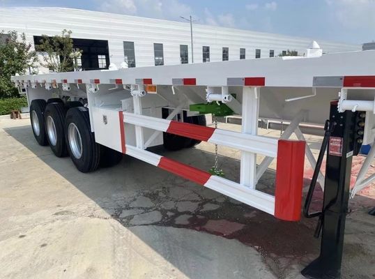 Colore personalizzato 20ft 40ft 45ft Container Flatbed Trailer con elevata capacità di carico
