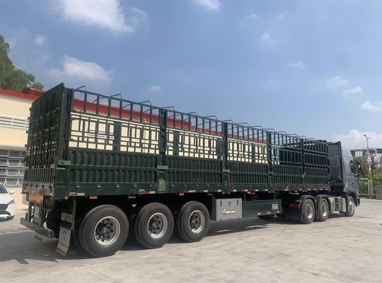 80 tonnellate di recinzione di palo aggiungere parete laterale camion recinzione semirimorchio per carico e bestiame