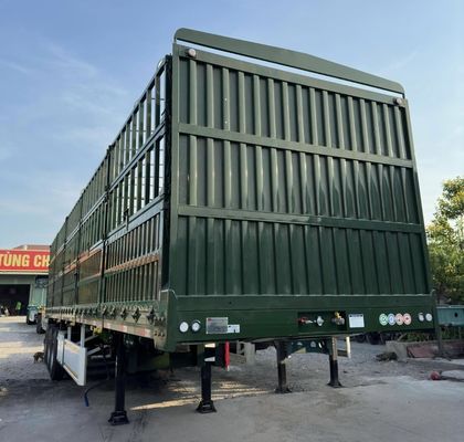 3 assi 4 assi rimorchio per camion multifunzione recinzione palo semirimorchio con Q345B fascio principale